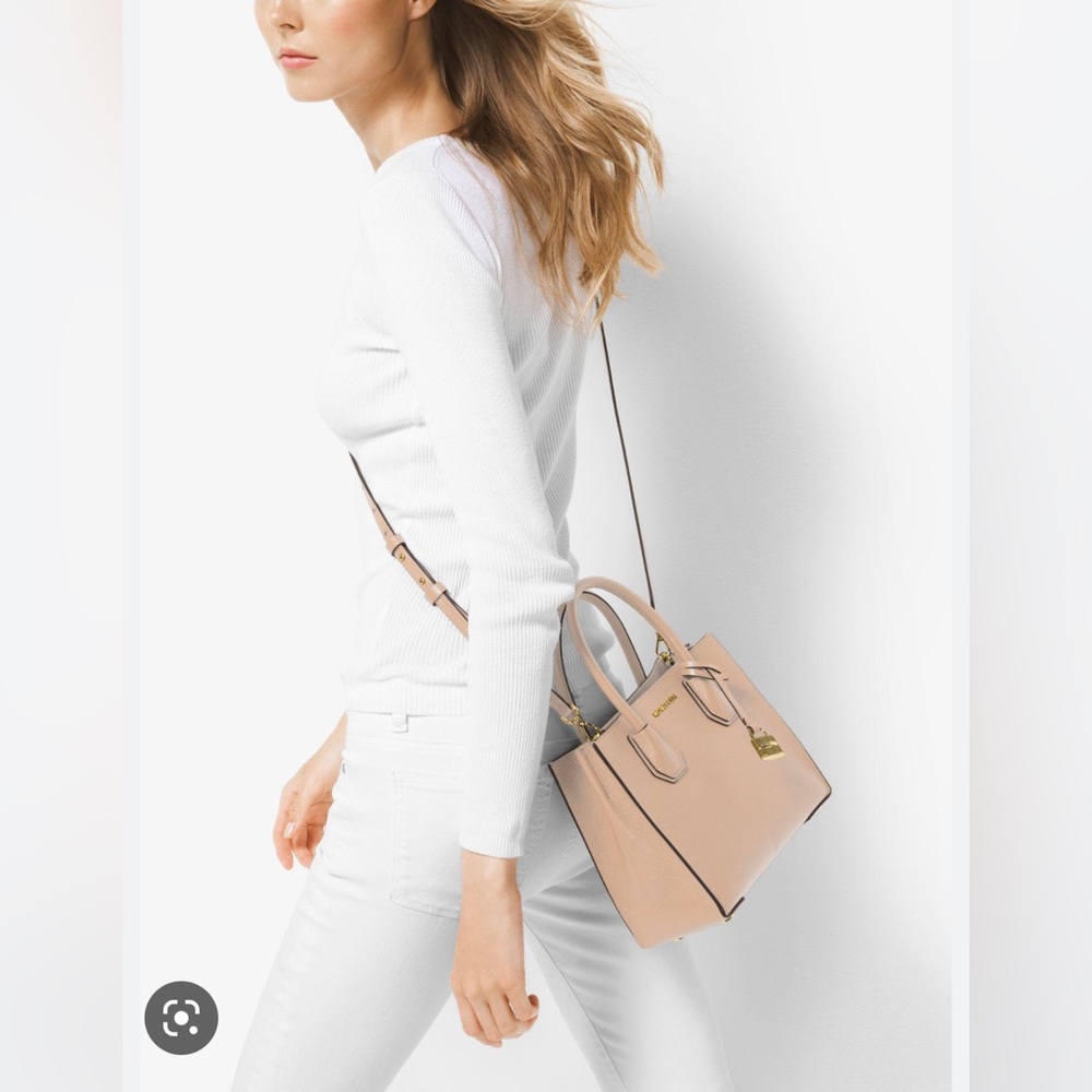 MICHAEL Michael Kors Mercer Crossbody, Color Oyster